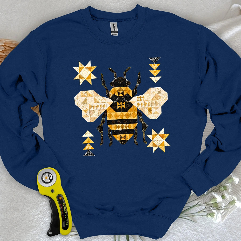 Patchwork Bee Sweatshirt