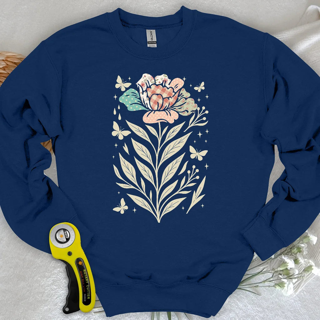 Sweat-shirt Patchwork Bloom