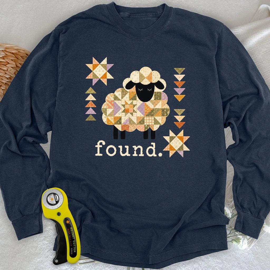 Psalm 23 Patchwork Sheep Long Sleeve T-shirt