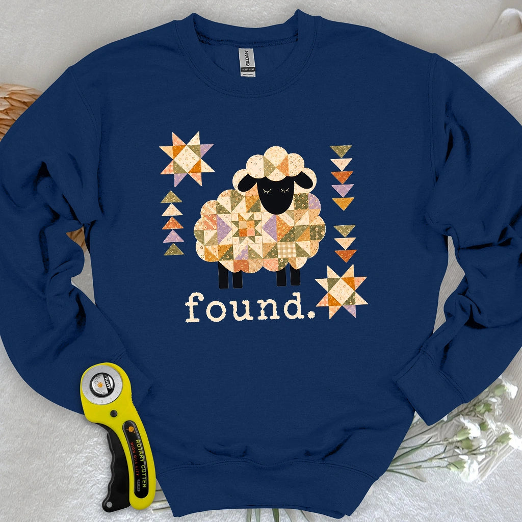 Psalm 23 Patchwork Sheep Sweatshirt
