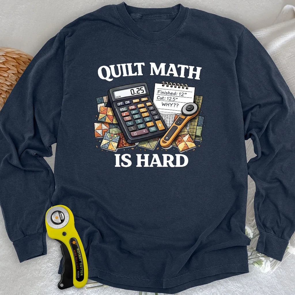 Quilt Math Survivor Long Sleeve T-shirt