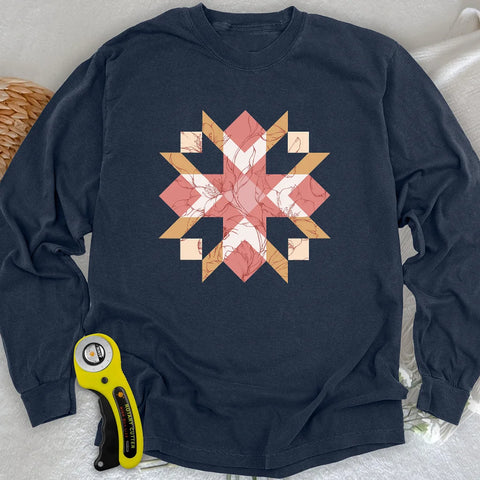 T-shirt Botanica Trapuntata a maniche lunghe