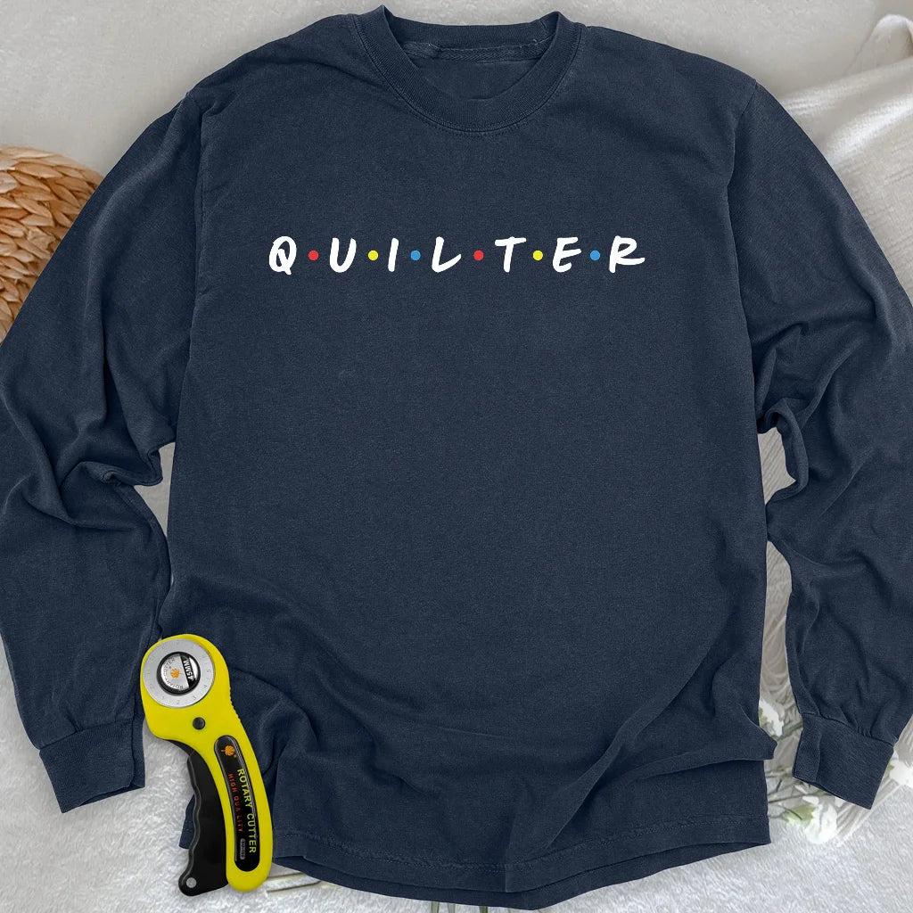 Quilter-Freunde Langarm-T-Shirt
