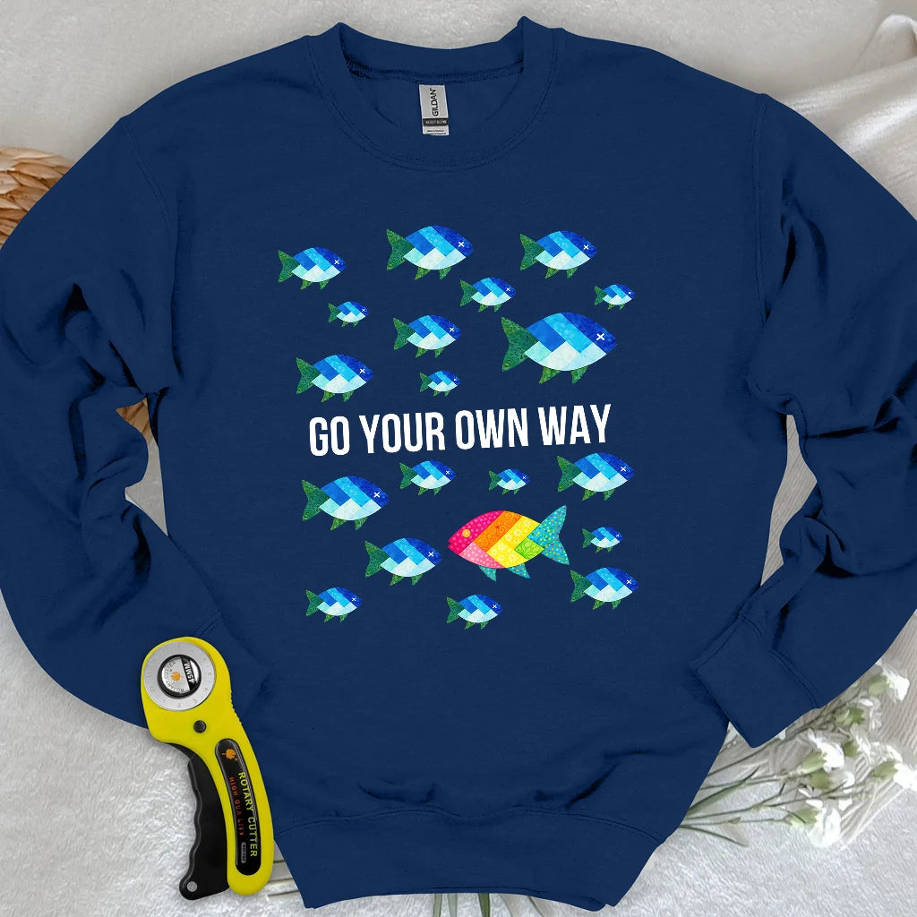 Quilter Individualität Sweatshirt