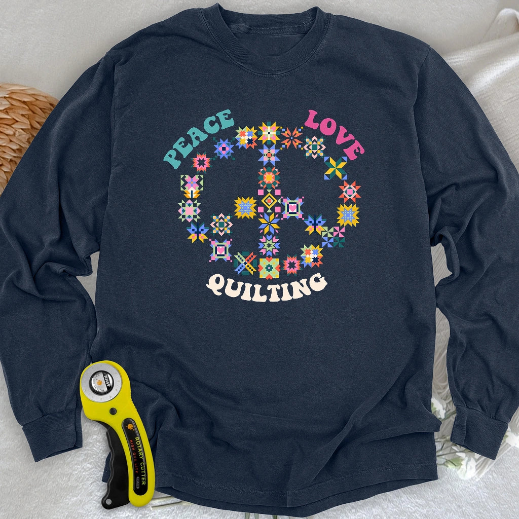Quilting Brings Peace Long Sleeve T-shirt