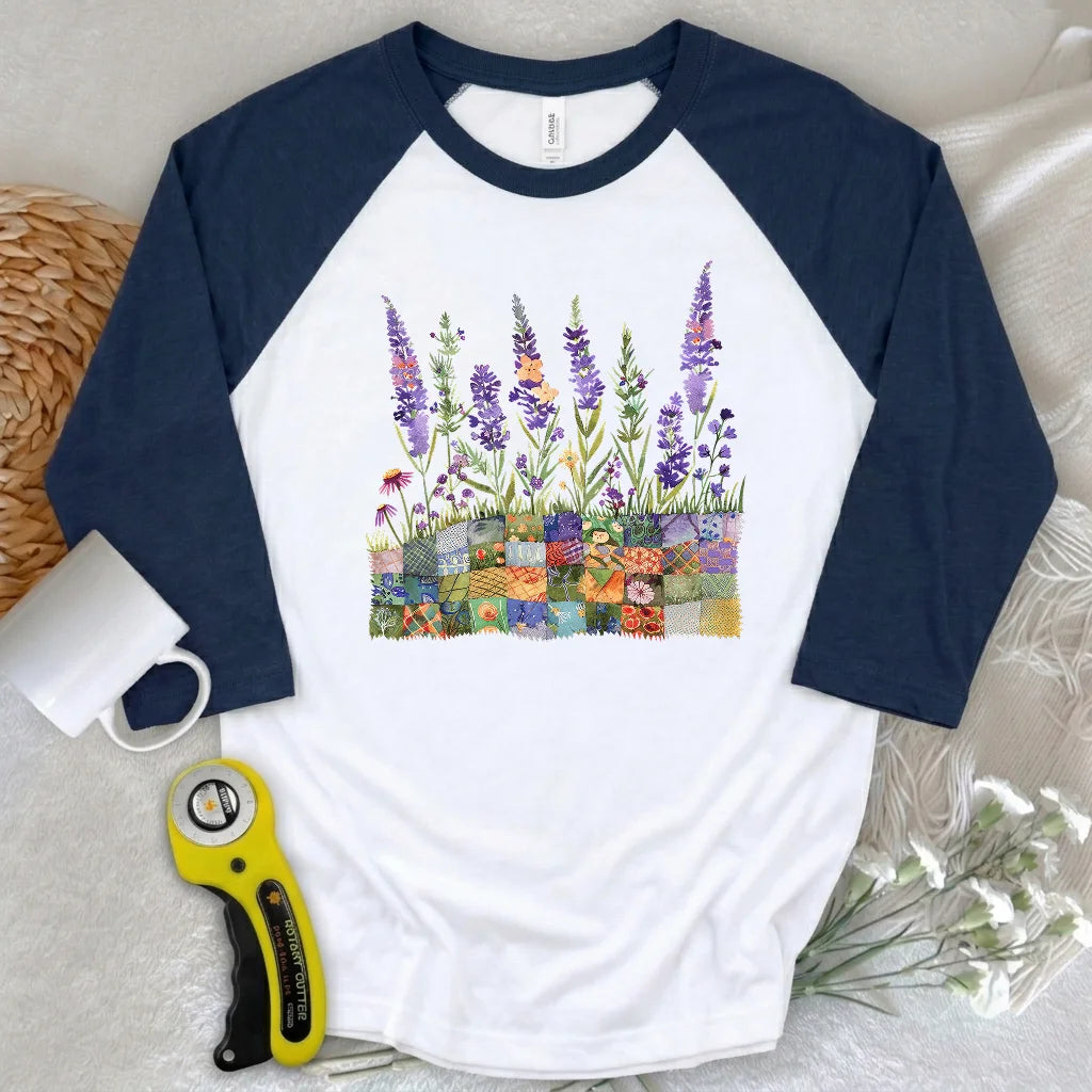 Quilting Field 3/4 Sleeve T-shirt
