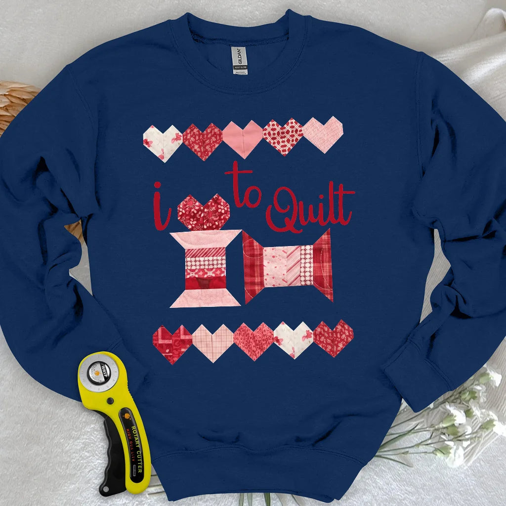 Quilting-Liebe Sweatshirt