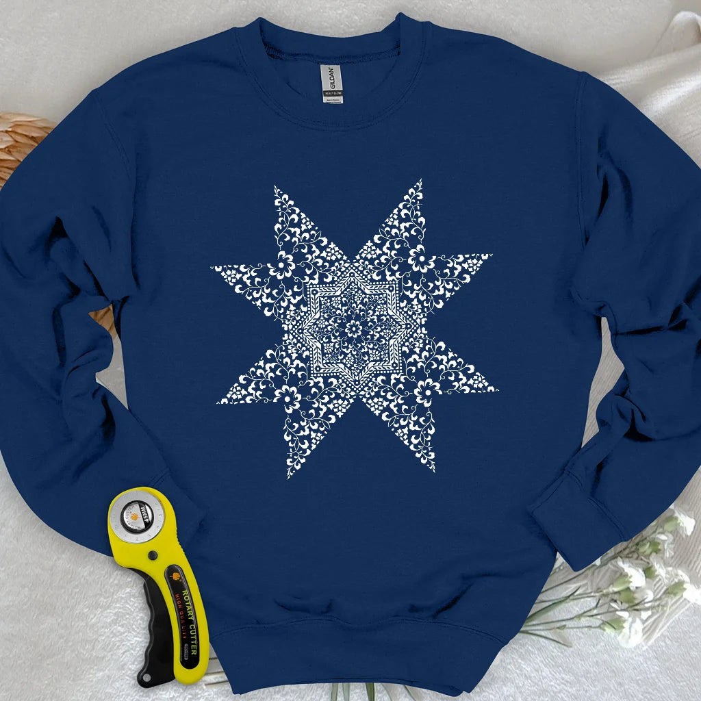 Sweat-shirt Mandala de courtepointe