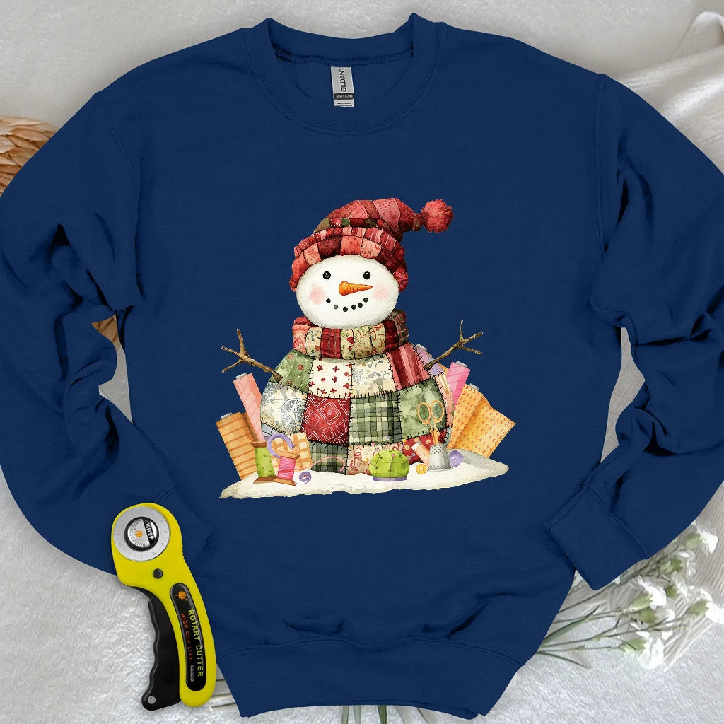 Quilting Snowman Sweatshirt