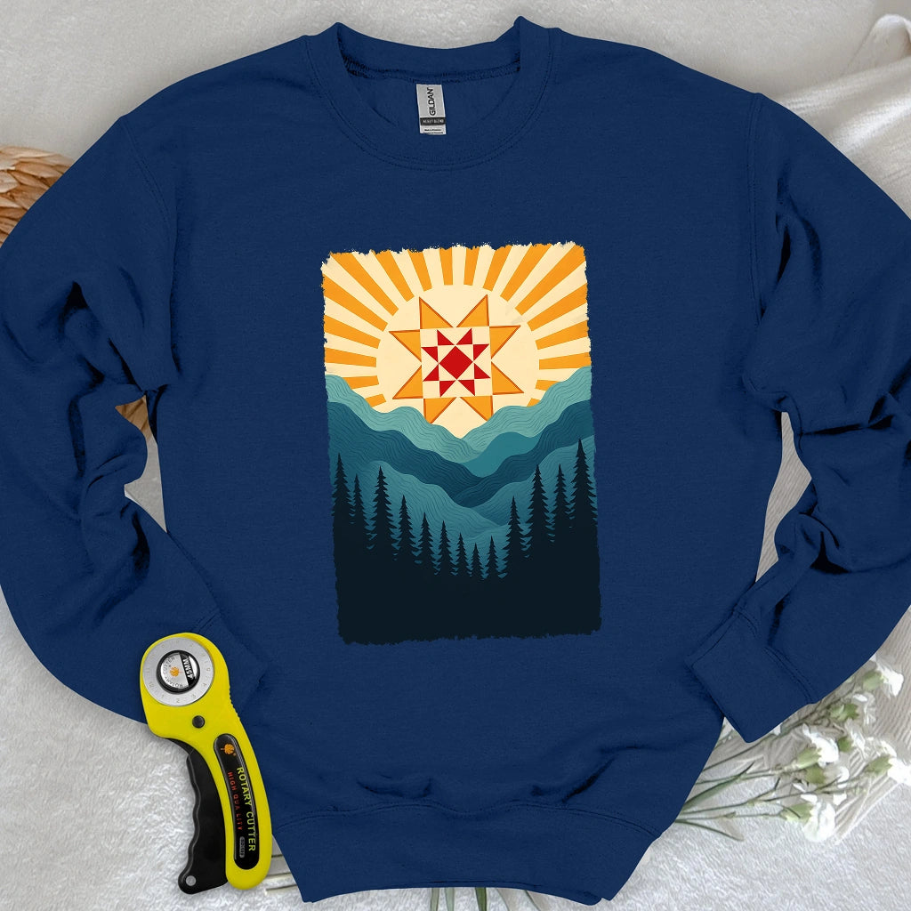 Quilting Sun Sweatshirt