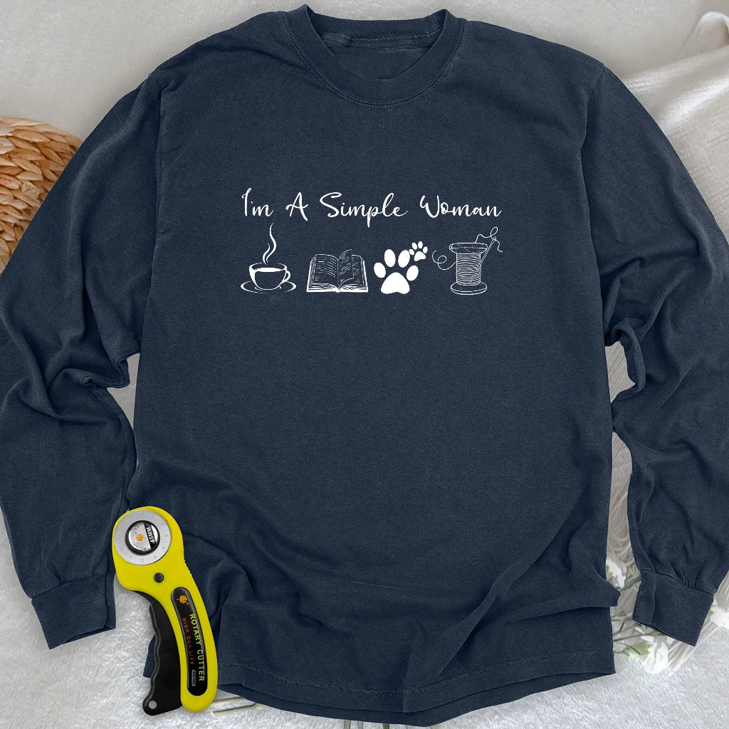 T-shirt à manches longues pour femme – Motif matelassage