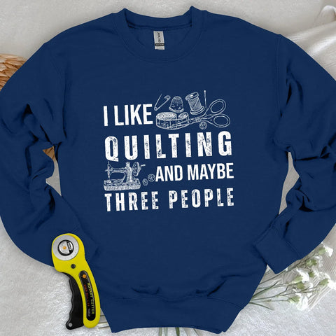 Quilting & 3 Leute Sweatshirt