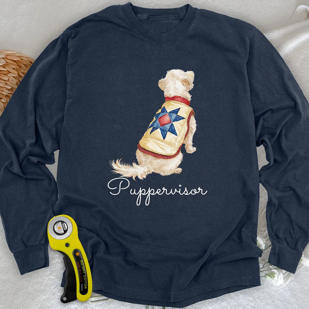 T-shirt manches longues Quilty Pup Star