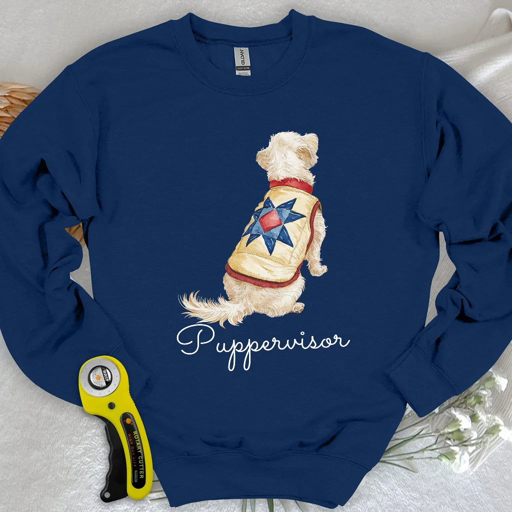 Stepp-Pullover mit Sternenmuster