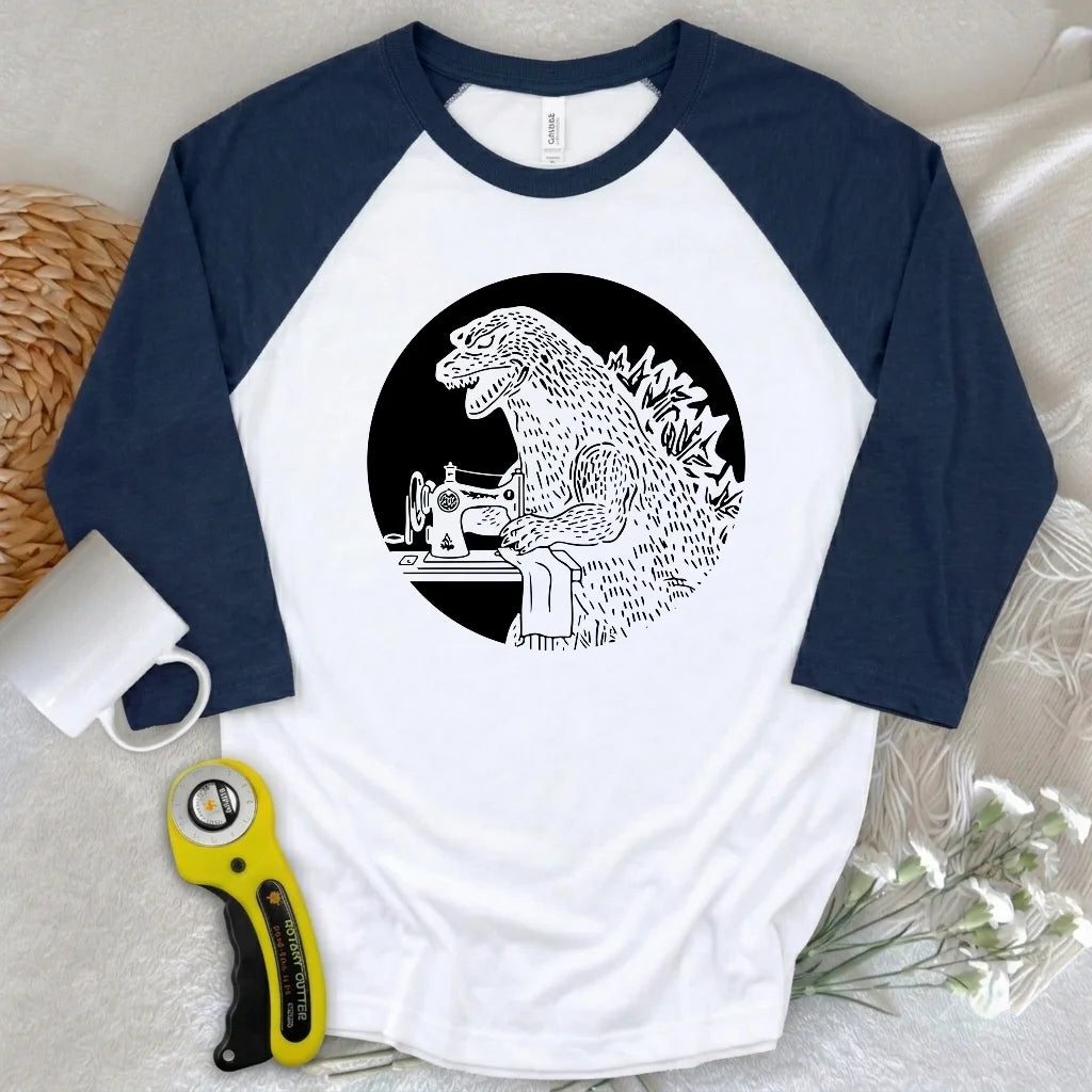 Quiltzilla 3/4 Sleeve T-shirt
