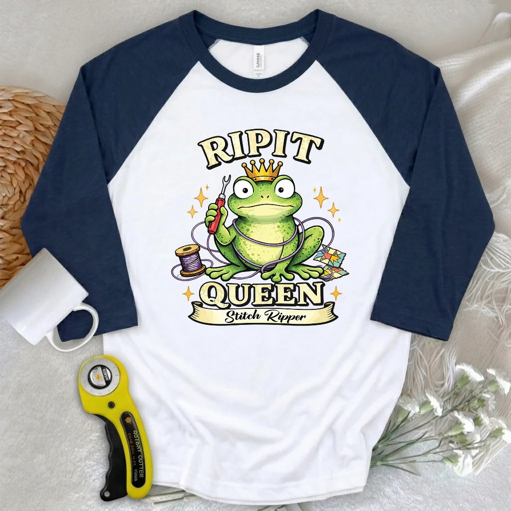 RIPIT Queen 3/4 Sleeve T-shirt