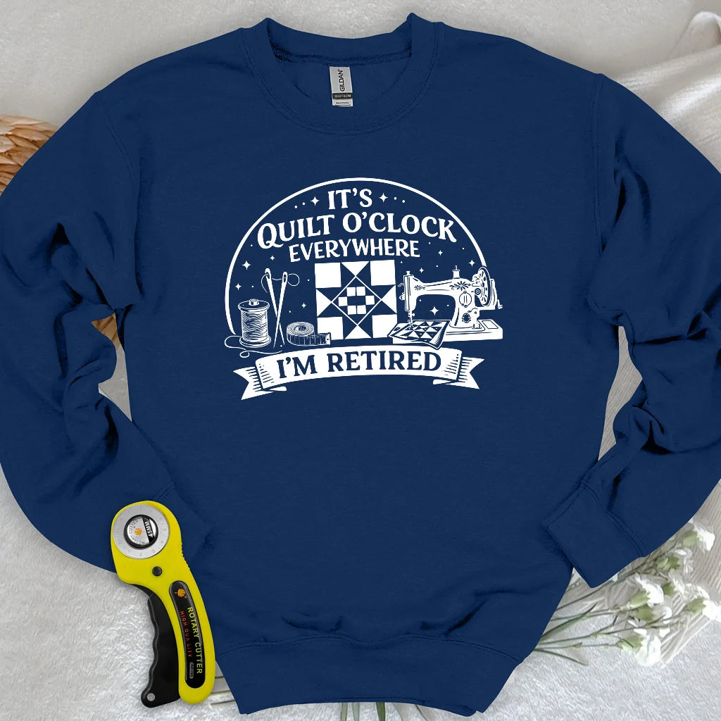 Sweat-shirt de quilteuse à la retraite