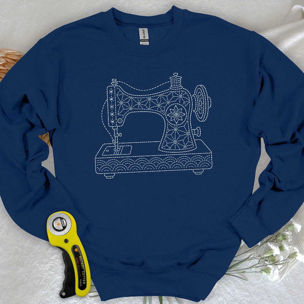 Sashiko Sewing Machine Sweatshirt