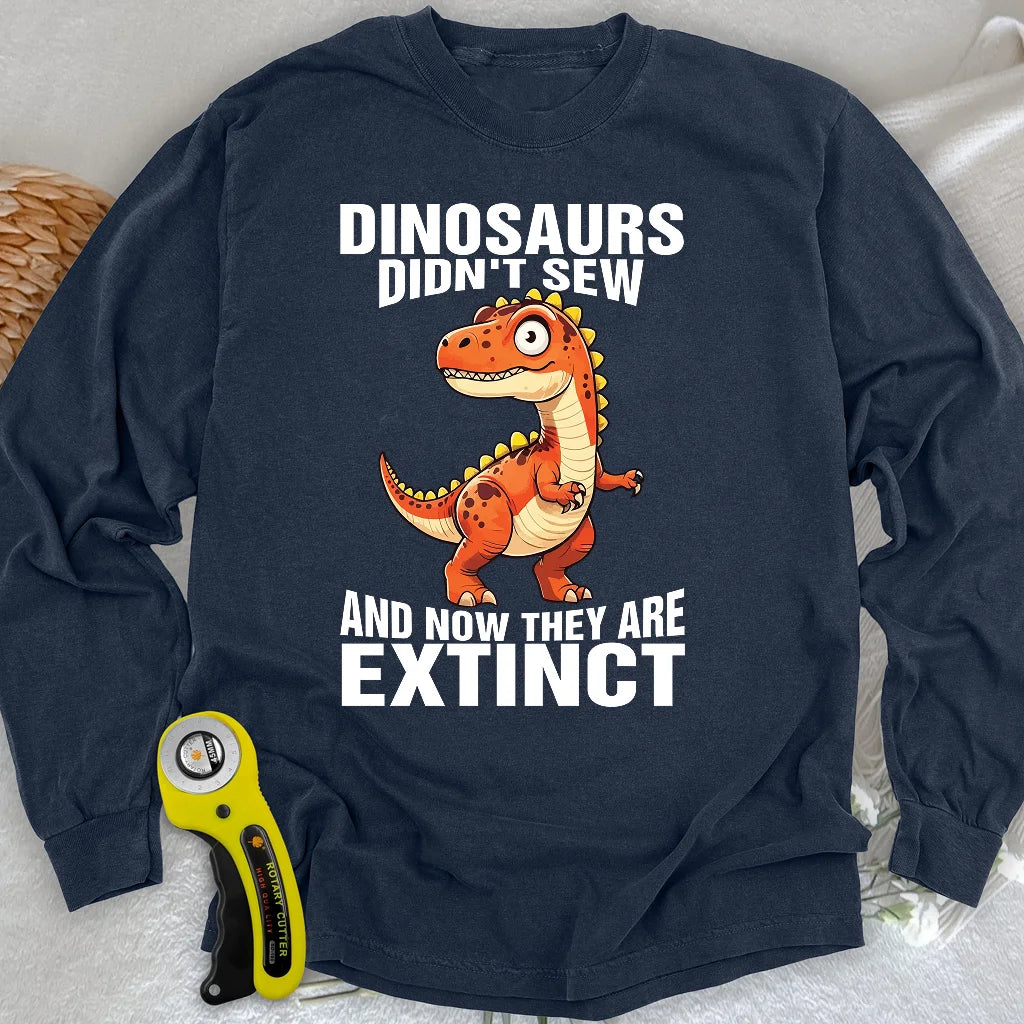 Nähen Aussterben Langarm-T-Shirt