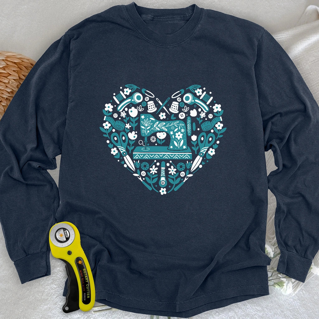 Sewing Folkart Long Sleeve T-shirt