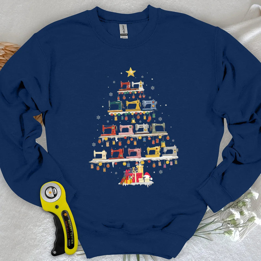 Sweat-shirt Arbre Machine à Coudre