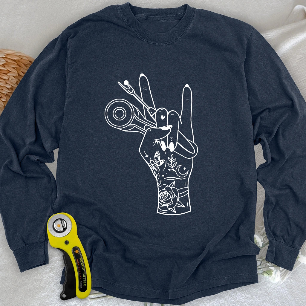 Sewing Rock Long Sleeve T-shirt