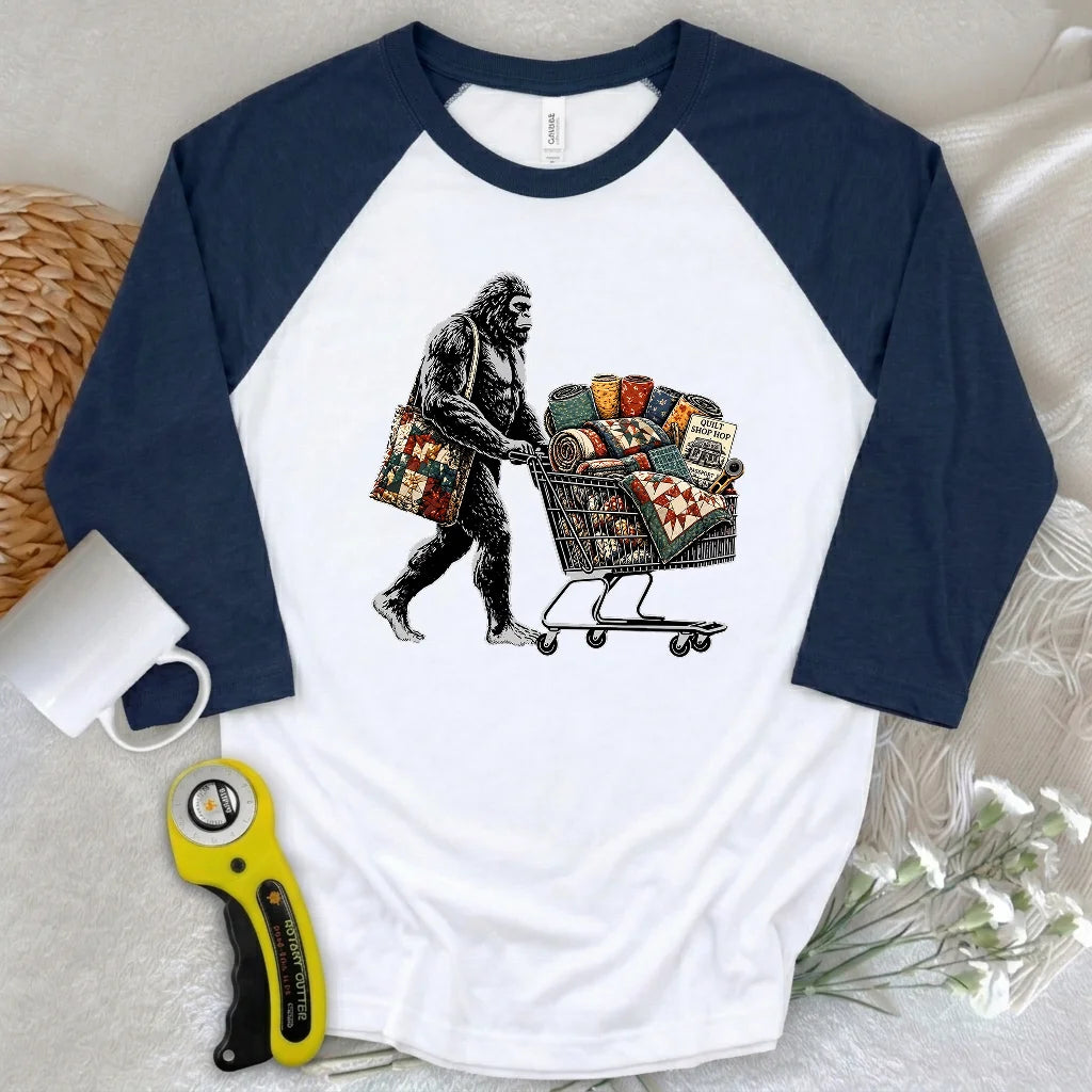 Shop Hop 3/4 Sleeve T-shirt