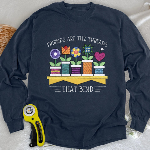 Spool Flowers Langarm-T-Shirt