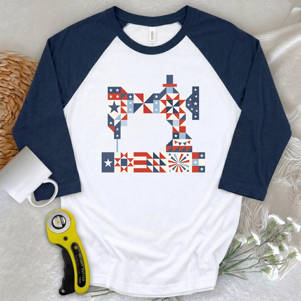 Stars & Stitches Sewing 3/4 Sleeve T-shirt