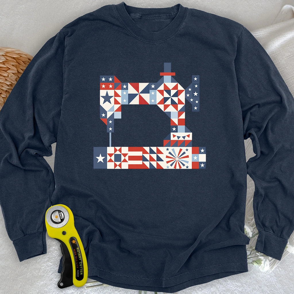 Stars & Stitches Sewing Long Sleeve T-shirt