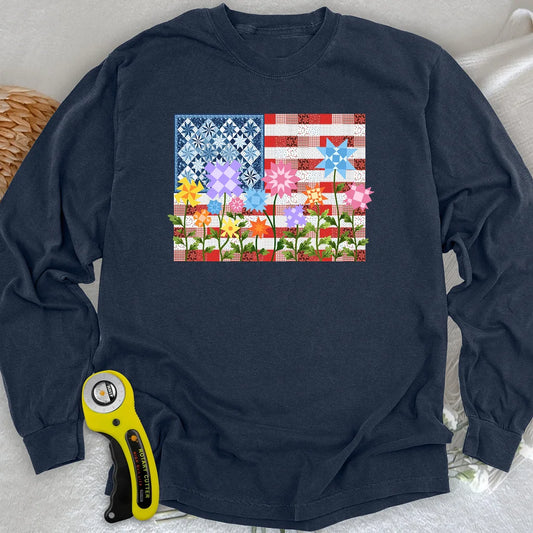 Stars, Stripes & Stitches Long Sleeve T-shirt