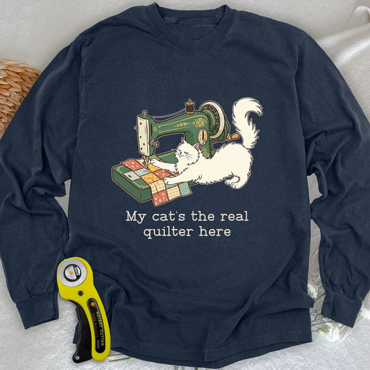 The Purrfect Seamstress Long Sleeve T-shirt