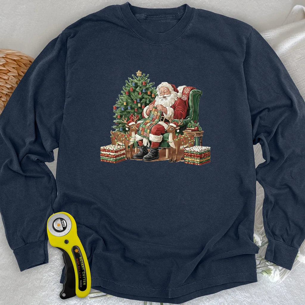 The Quilting Claus Long Sleeve T-shirt