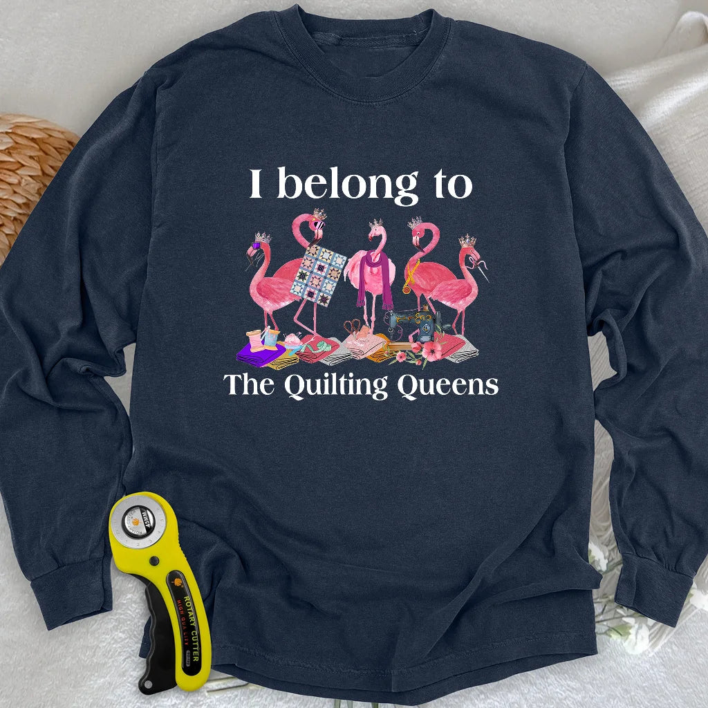 Das Quilting Queens Langarm-T-Shirt