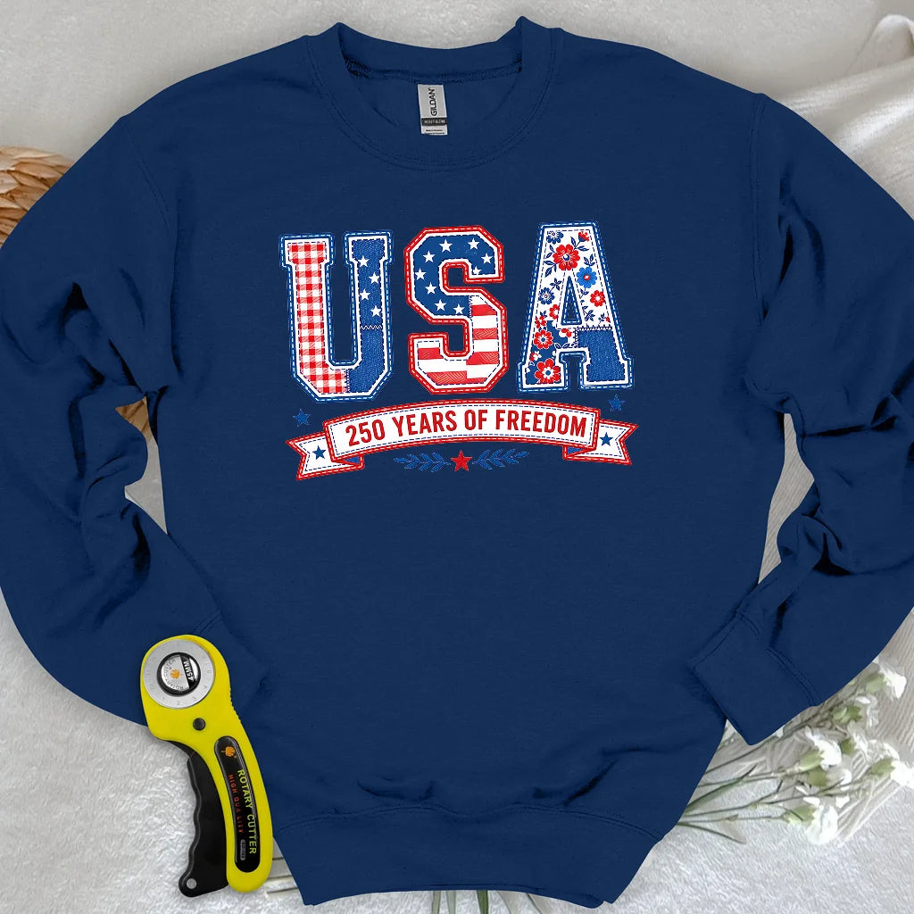 USA Patchwork Freedom Sweatshirt