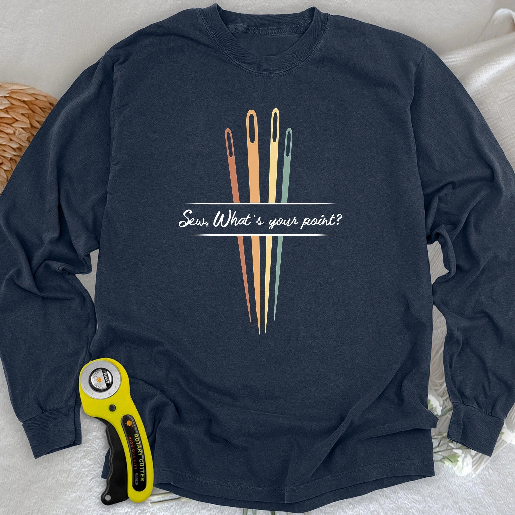 What's your point Langarm-T-Shirt