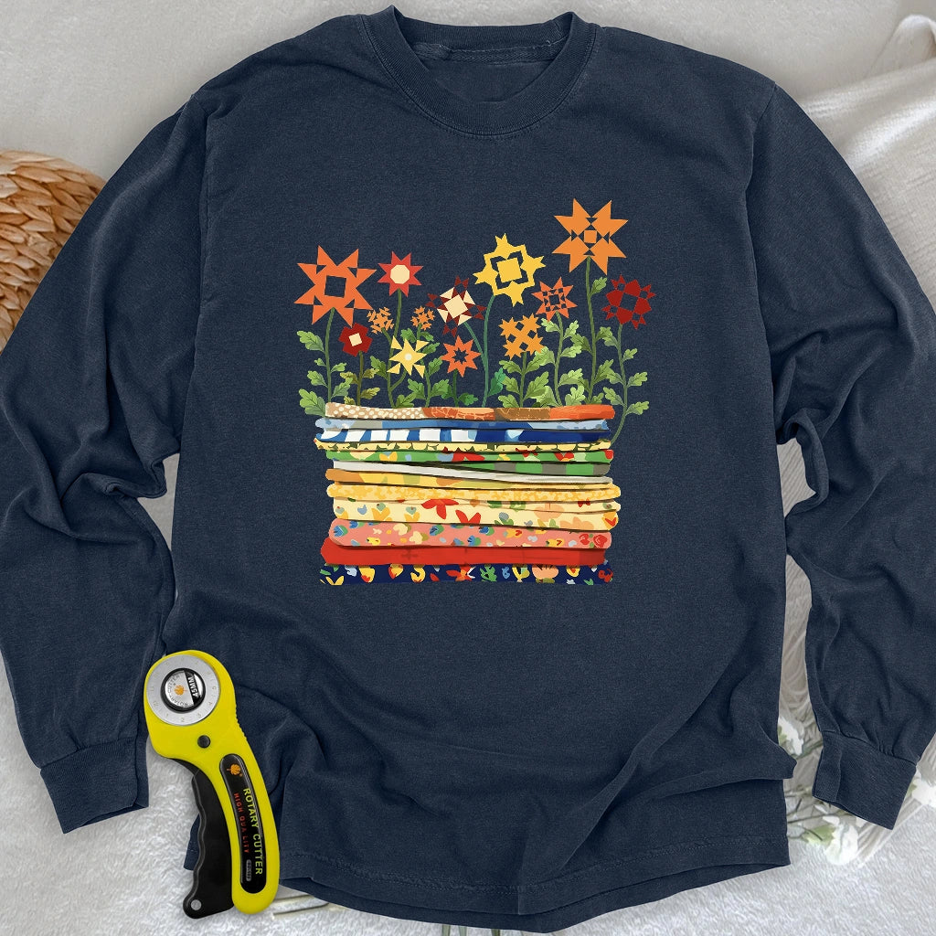 T-shirt à manches longues Where Quilts Bloom
