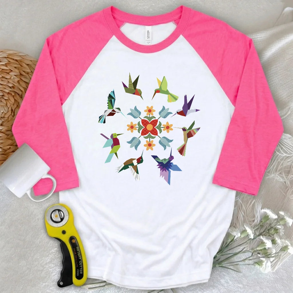 Circle of Wings 3/4 Sleeve T-shirt