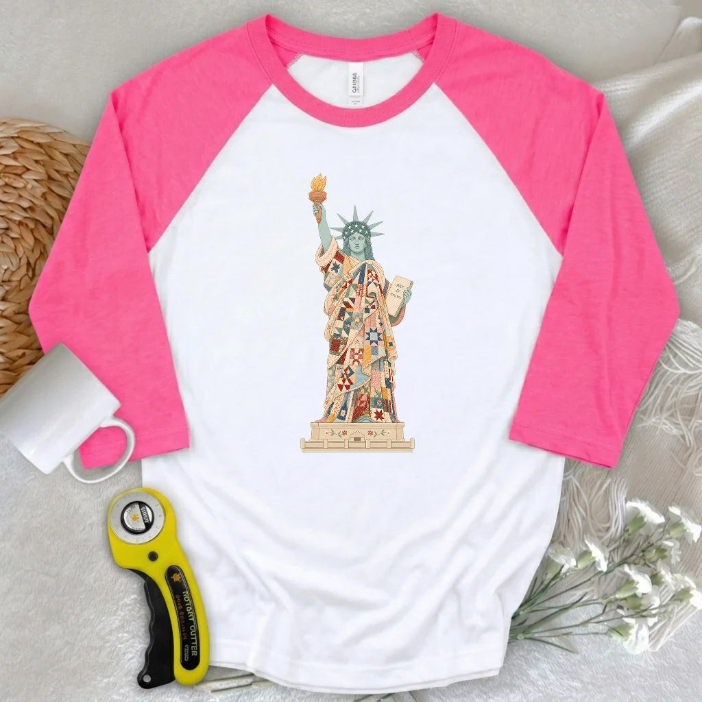 Liberty Wrapped in Love 3/4 Sleeve T-shirt