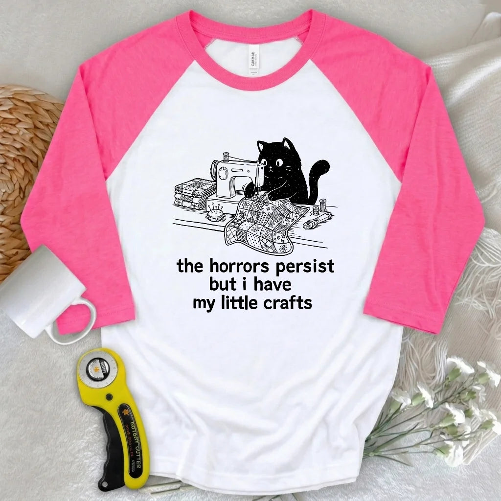 Little Crafts vs. The World 3/4 Sleeve T-shirt