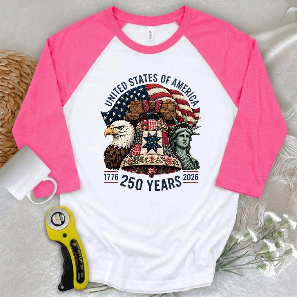 Patched With Pride 3/4 Sleeve T-shirt