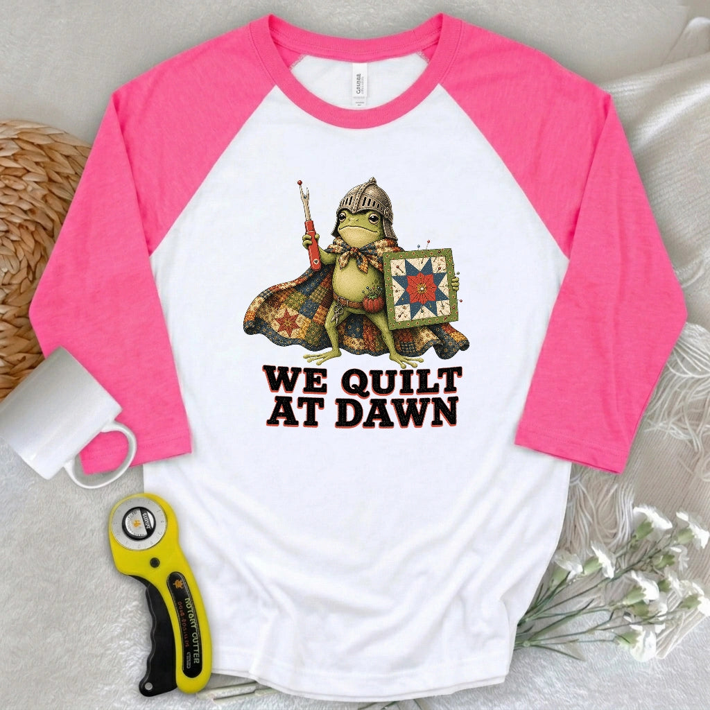 Quilt at Dawn 3/4 Sleeve T-shirt
