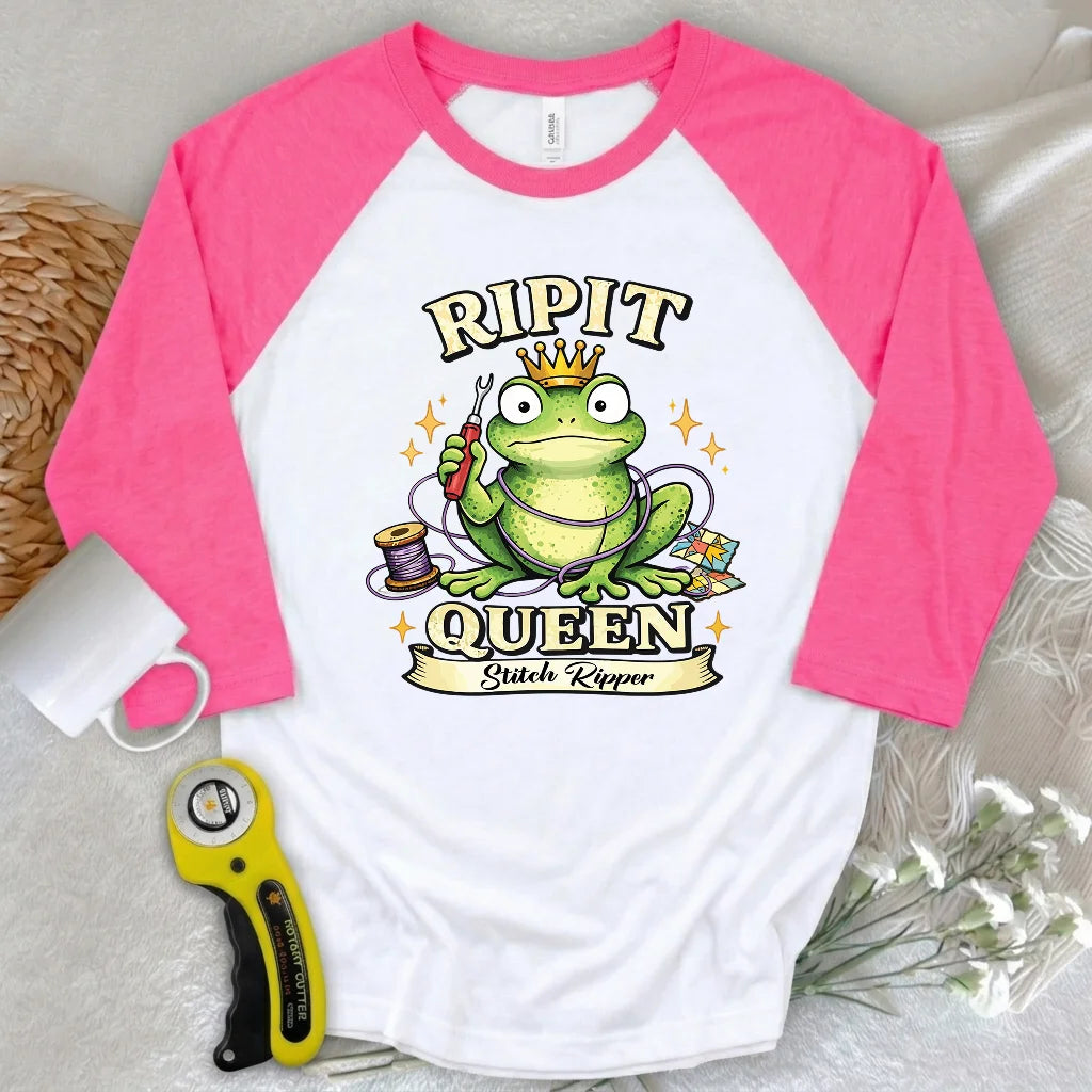 RIPIT Queen 3/4 Sleeve T-shirt