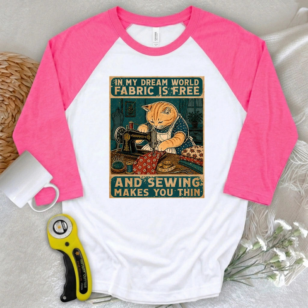 Sewing Dreams 3/4 Sleeve T-shirt