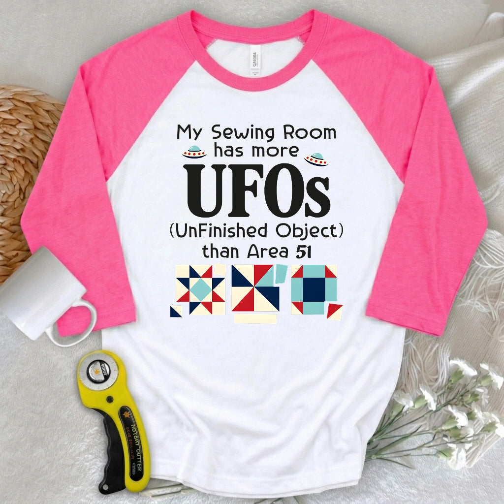 Sewing UFOs 3/4 Sleeve T-shirt