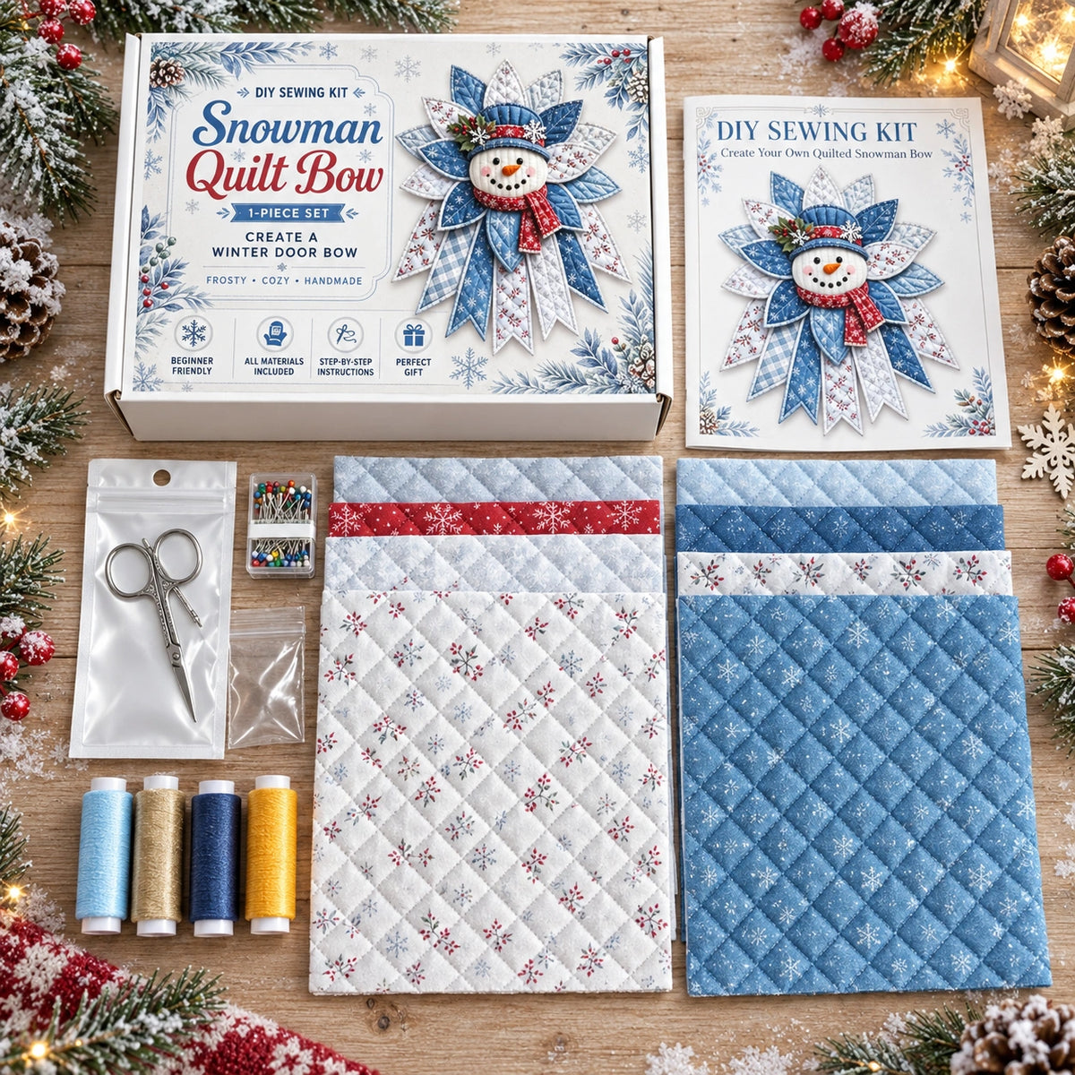 Style 5 DIY Oversized Quilted Bow Sewing Kit