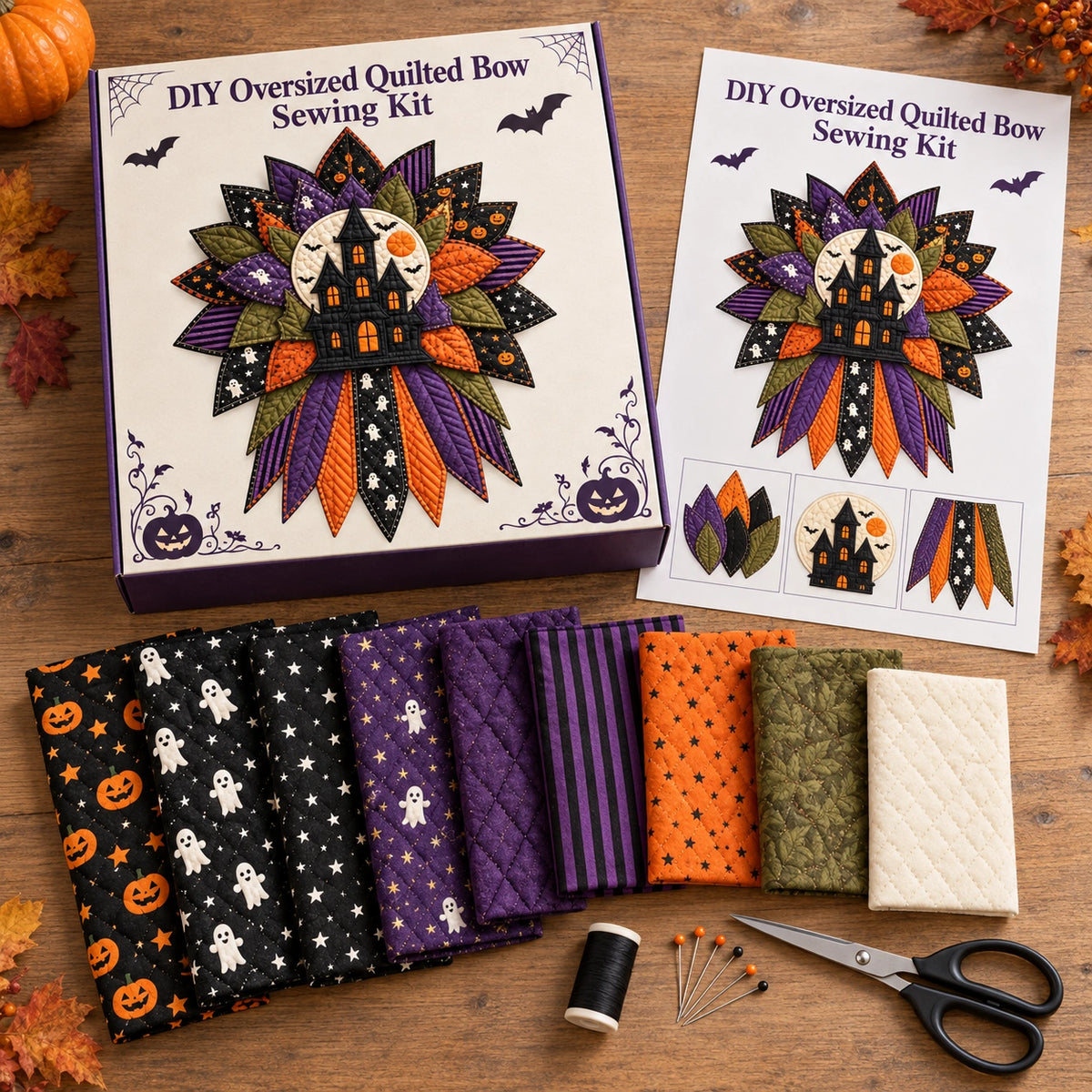 Style 7 DIY Oversized Quilted Bow Sewing Kit