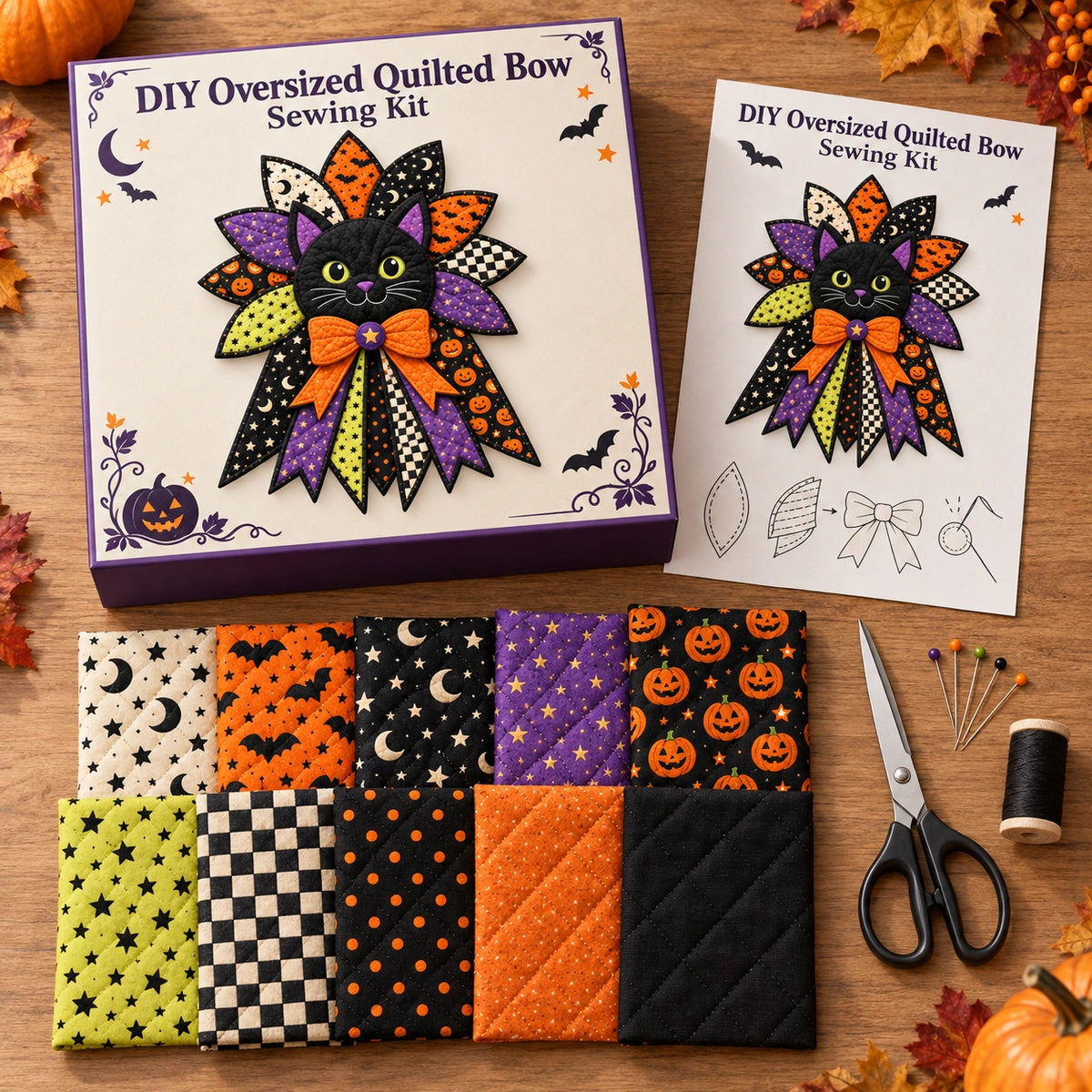 Style 8 DIY Oversized Quilted Bow Sewing Kit