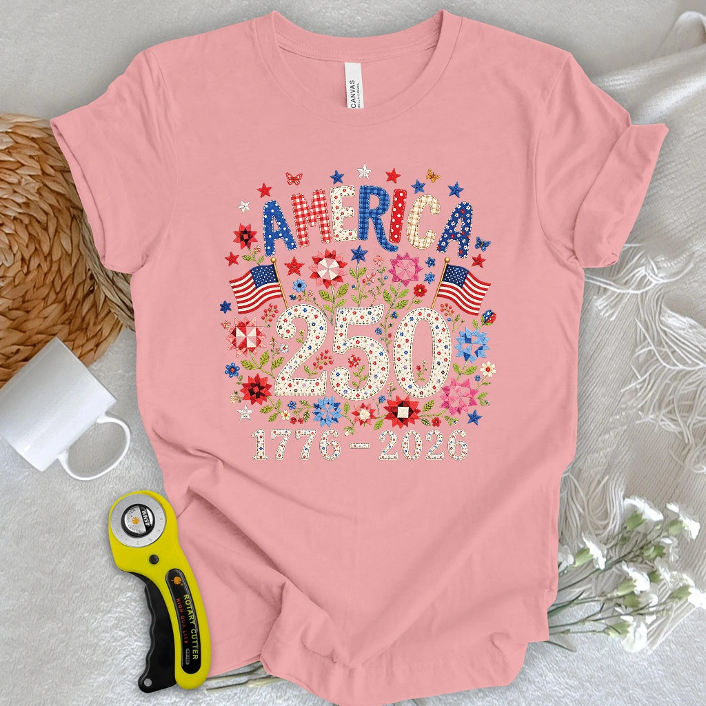 America 250 in Bloom T-shirt