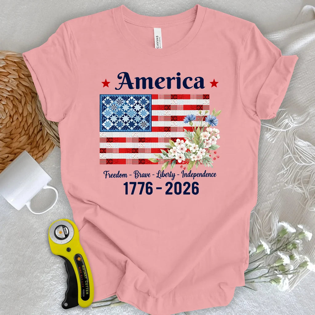 American Patchwork Bloom T-shirt